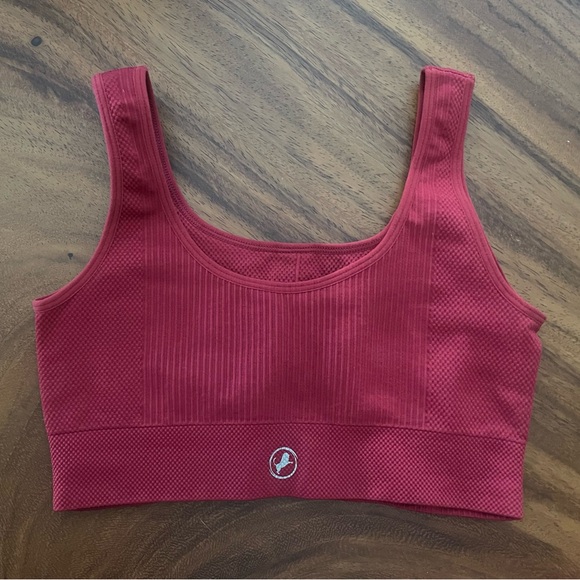 Abs2B Sexy Buttons Seamless Set Wine, High Compression, Scrunch Butt, Small, NWT - Picture 8 of 11